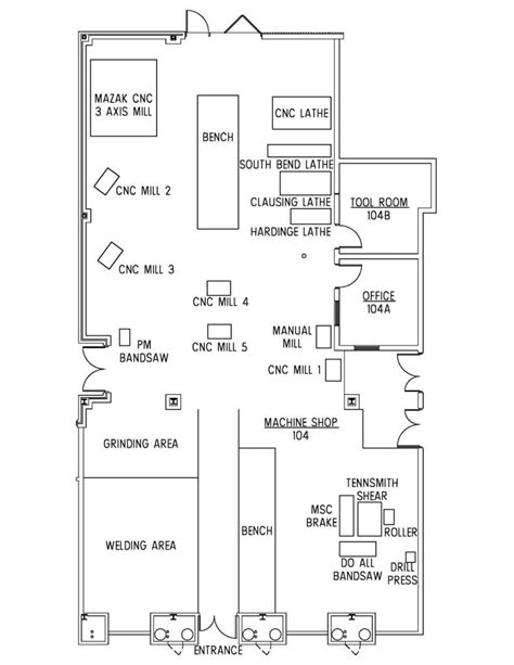 machine shop floor layout